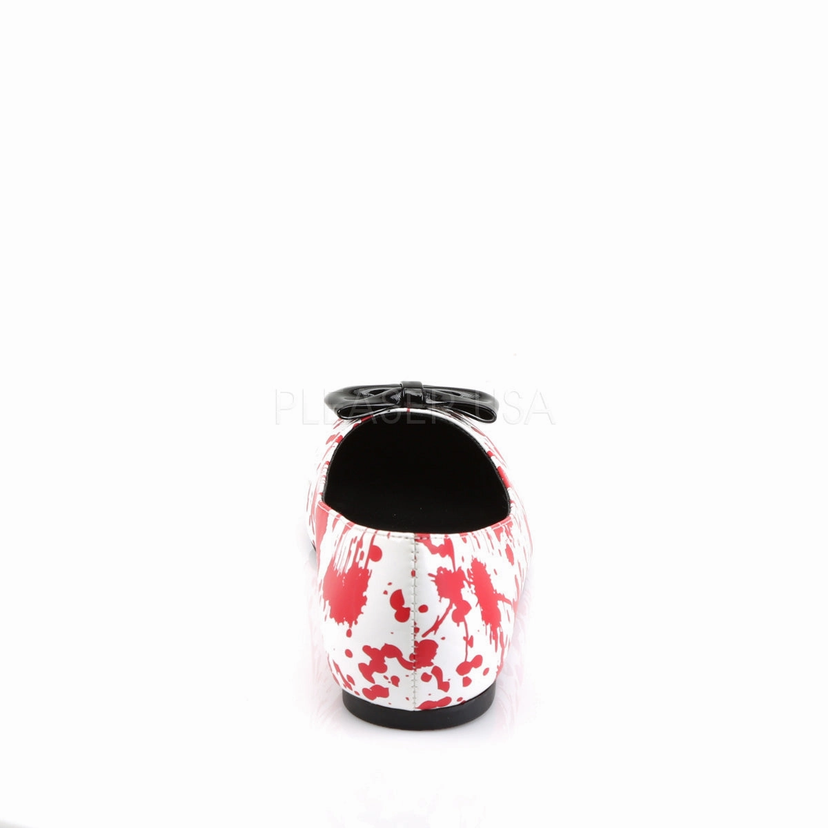 VAIL-20BL  White Patent-Red