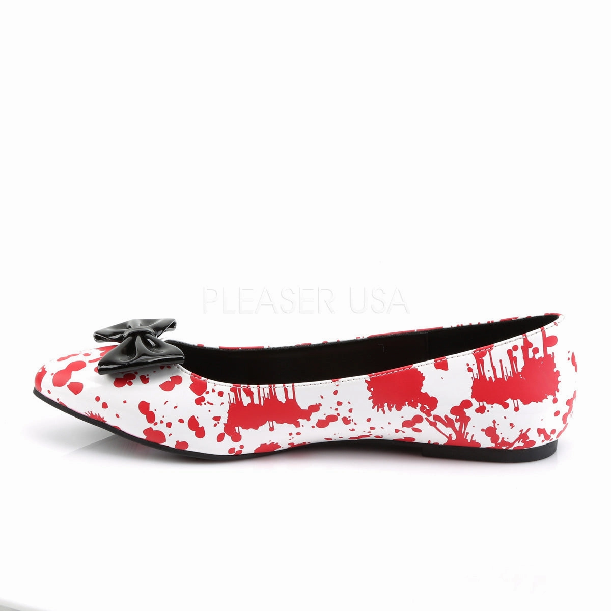 VAIL-20BL  White Patent-Red