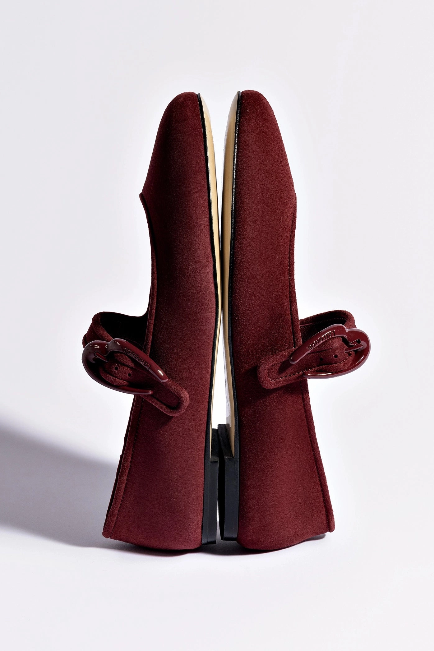 Verona Ballet Flat In Burgundy Suede