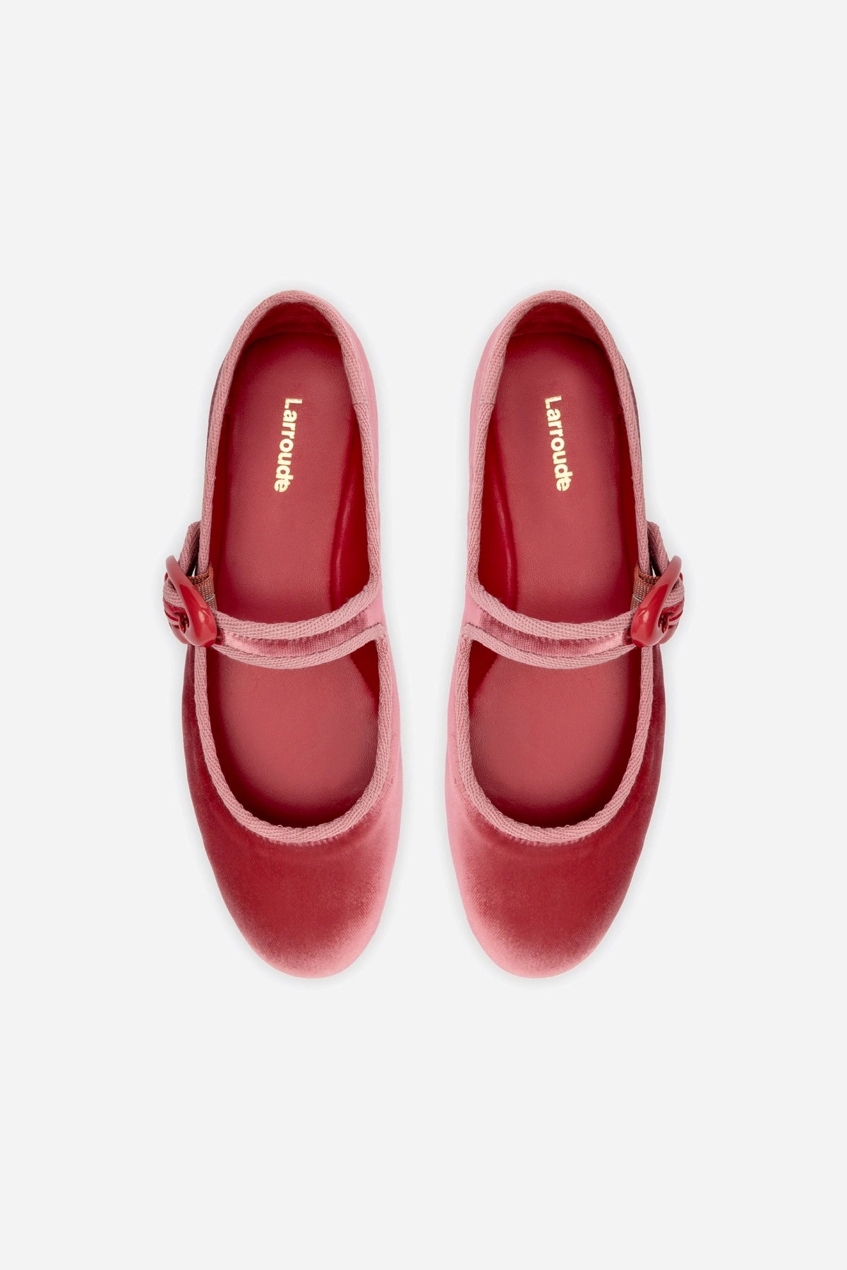 Verona Ballet Flat In Lampone Velvet
