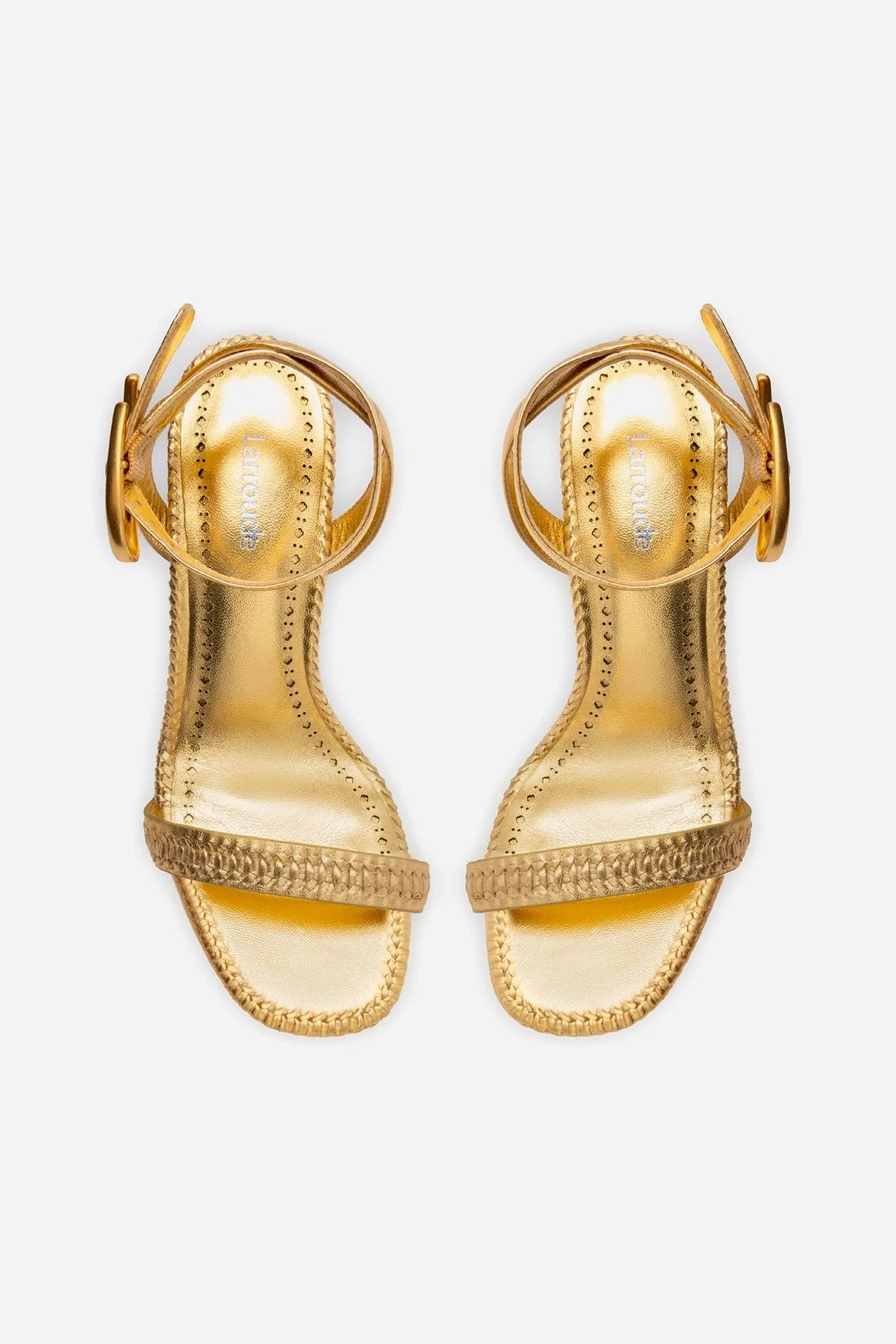 Verona Sandal In Gold Metallic Leather