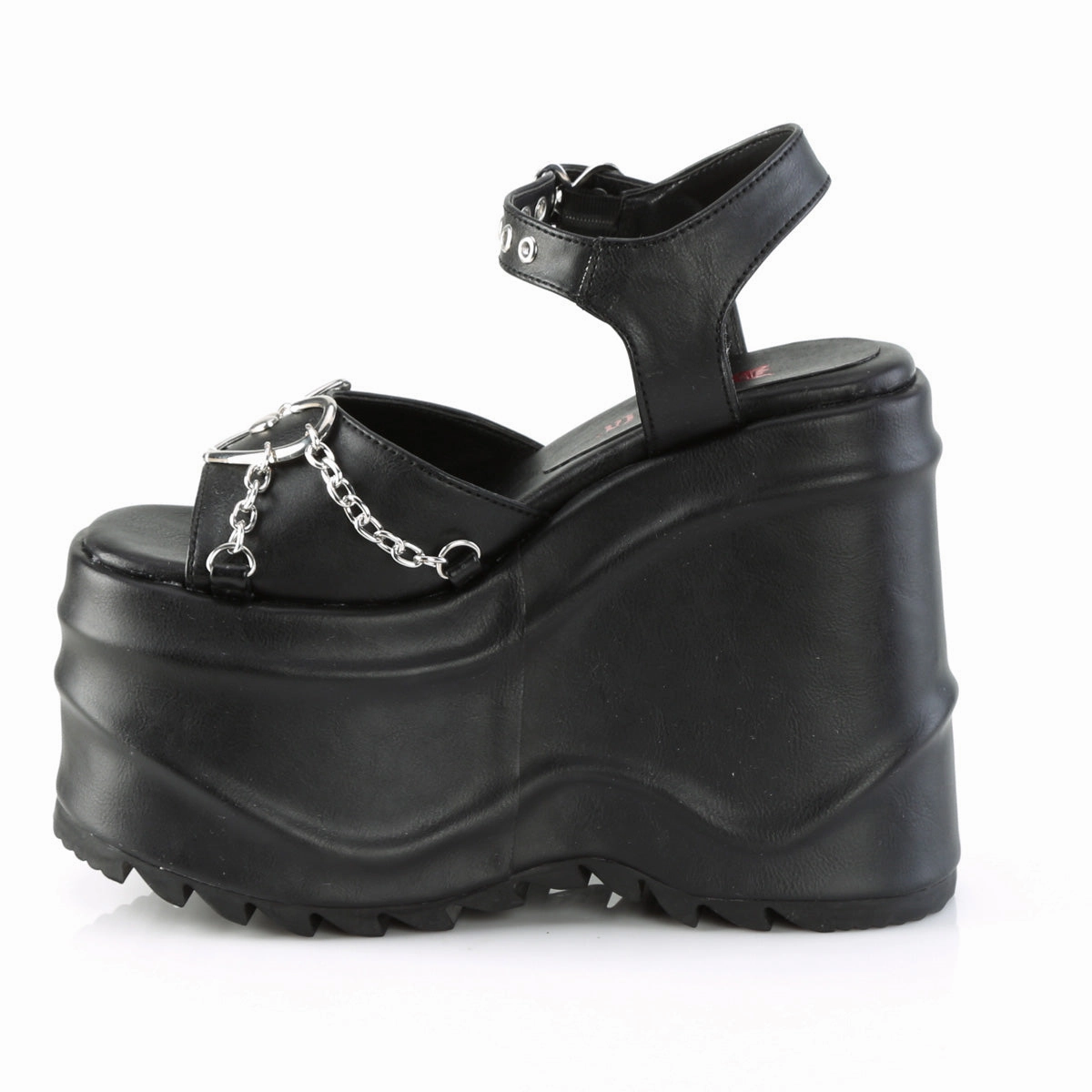 WAVE-09  Black Vegan Leather