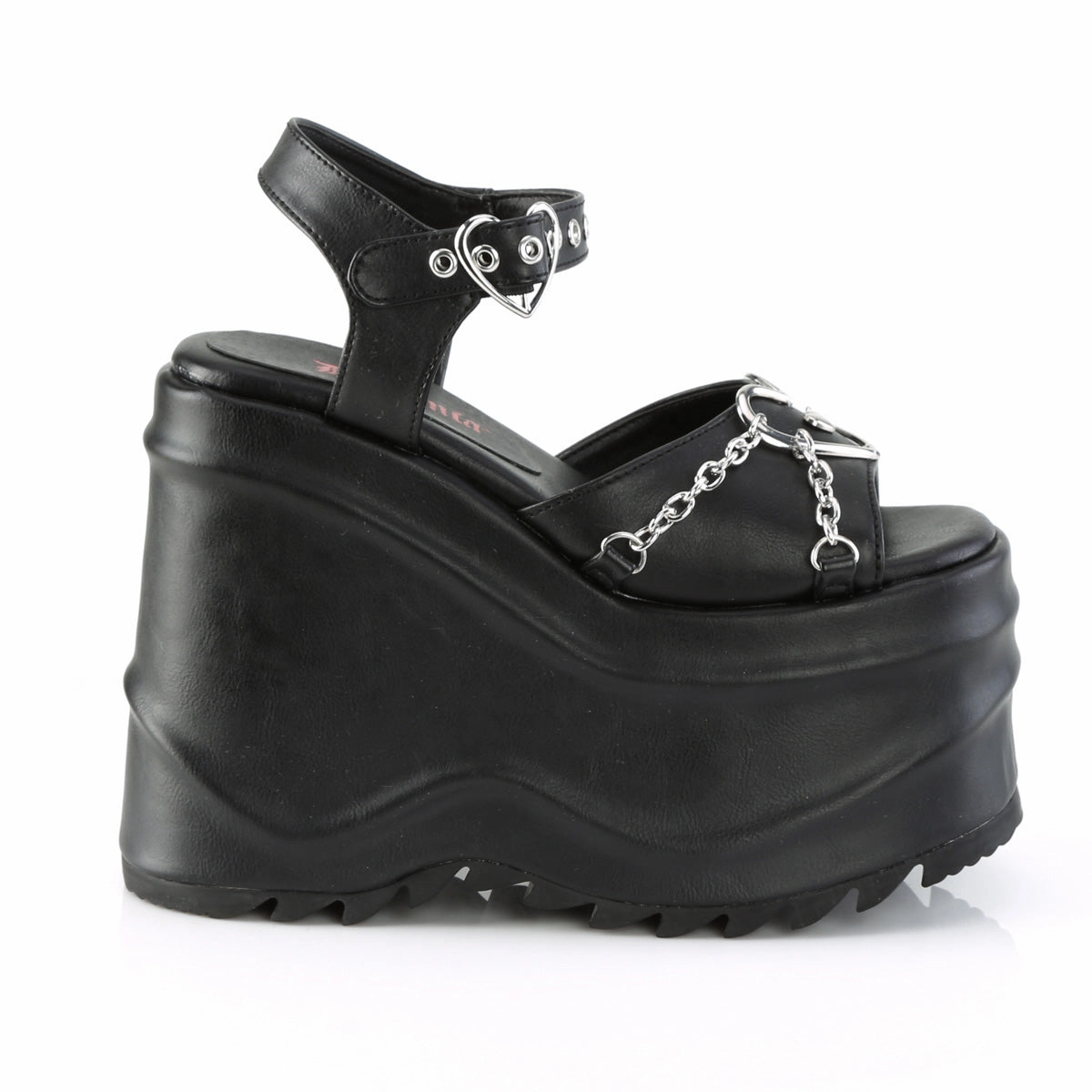 WAVE-09  Black Vegan Leather