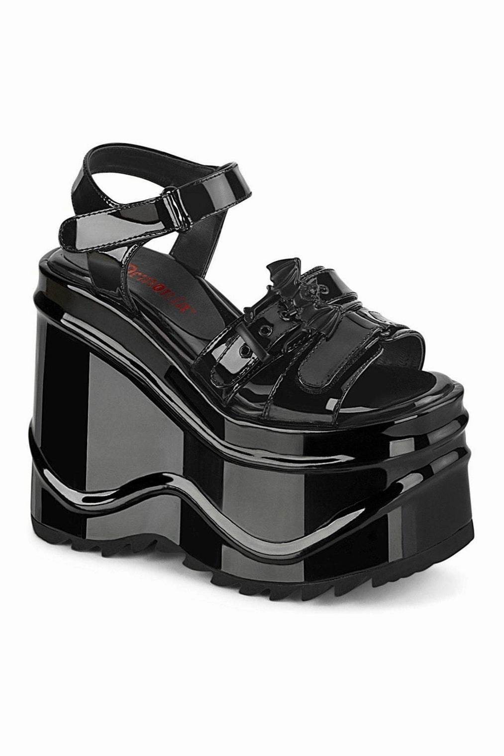 WAVE-13 Ankle Boot | Black Patent