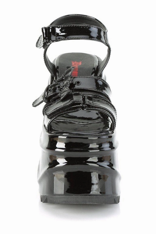 WAVE-13 Ankle Boot | Black Patent