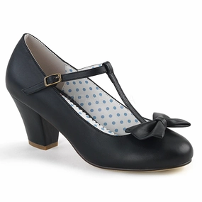WIGGLE-50  Black Faux Leather