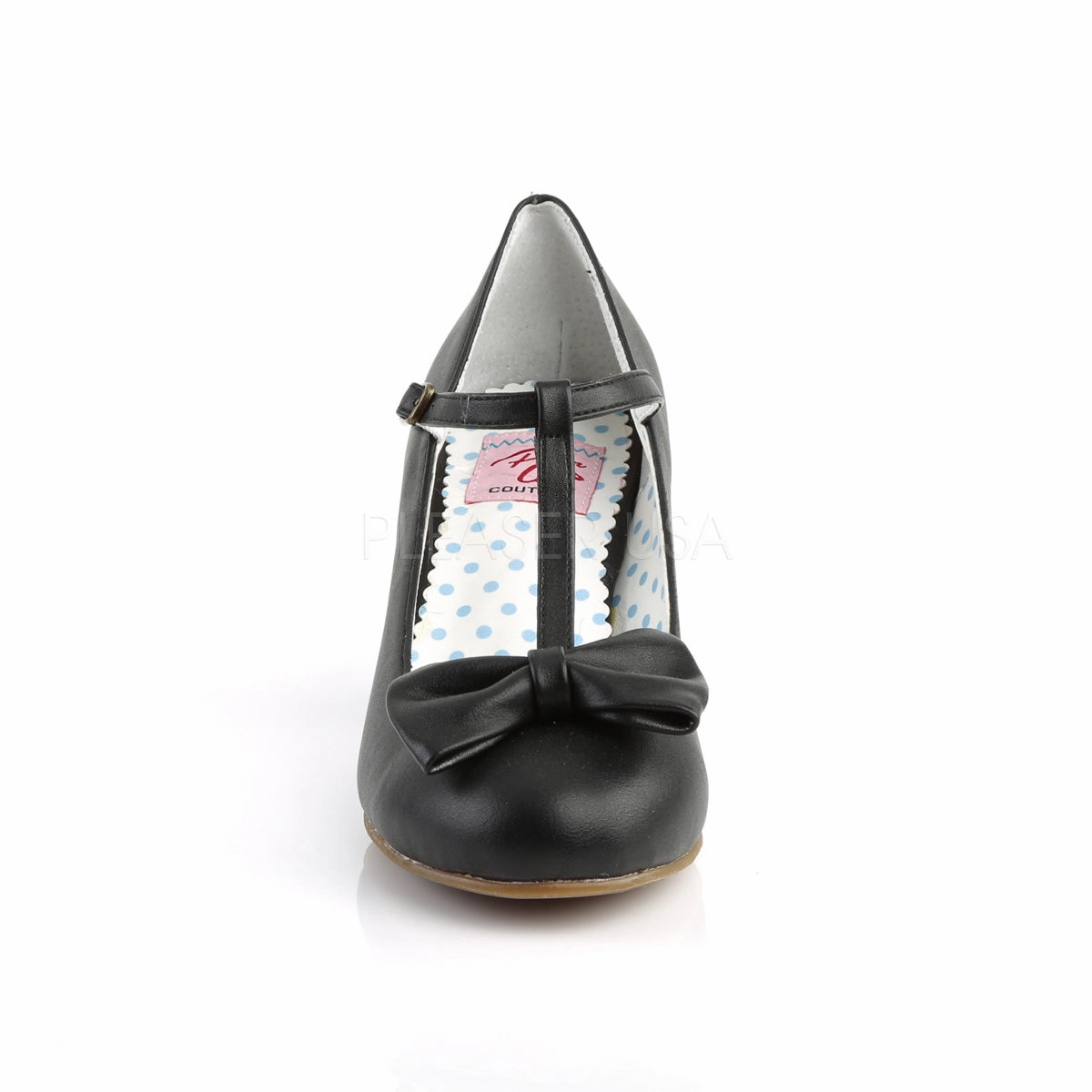 WIGGLE-50  Black Faux Leather