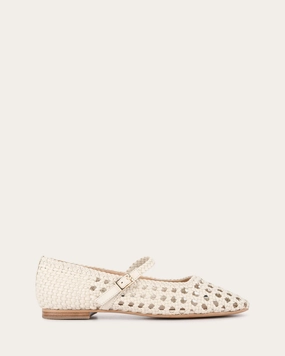 WILLIS CASUAL FLATS OFF WHITE LEATHER