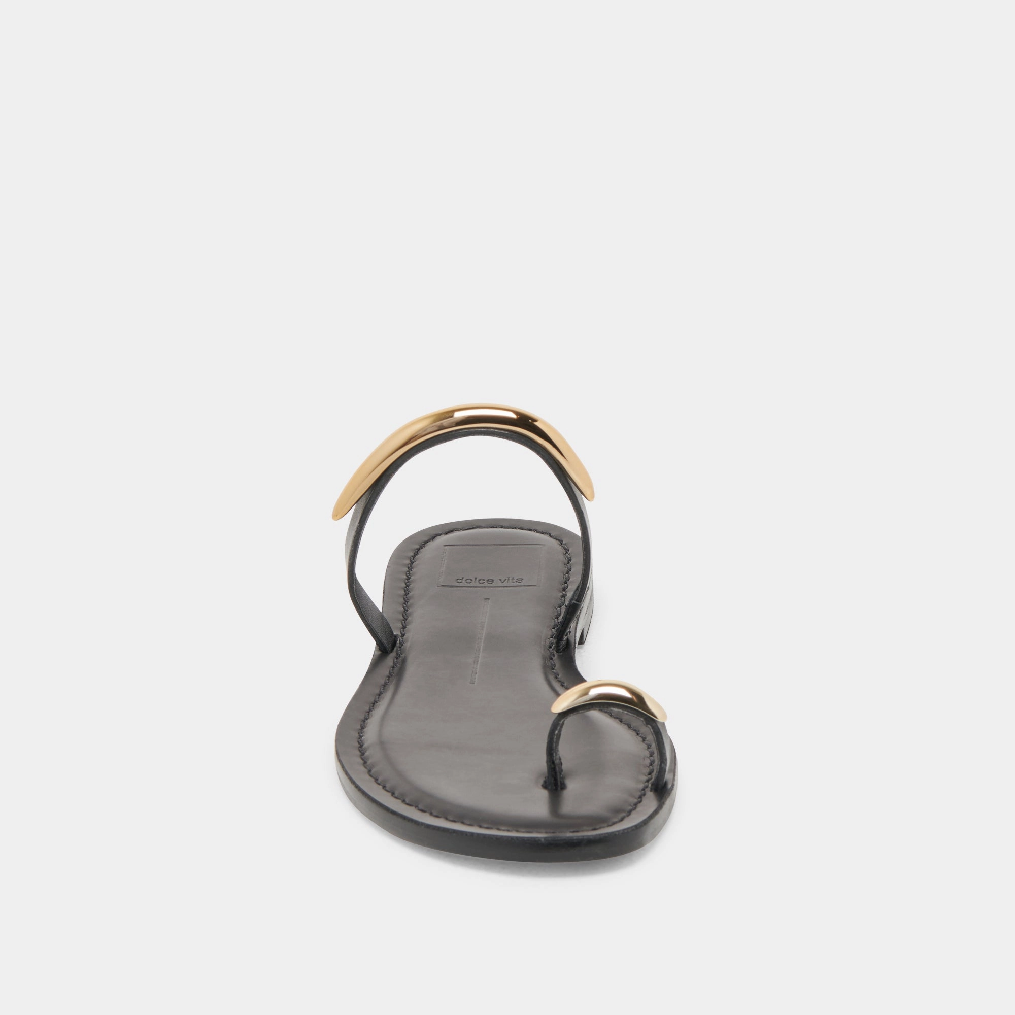 WINK WIDE SANDALS BLACK LEATHER
