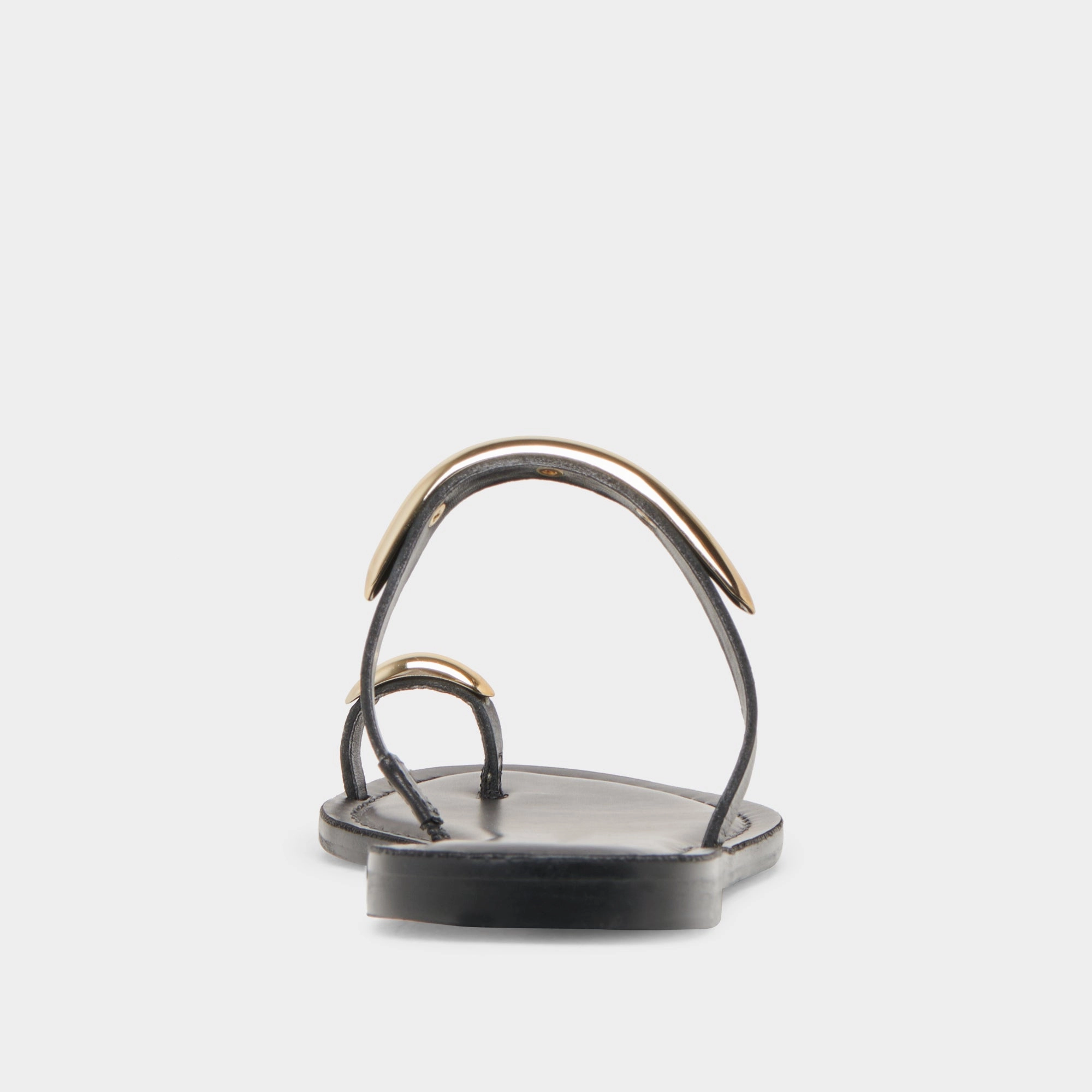WINK WIDE SANDALS BLACK LEATHER